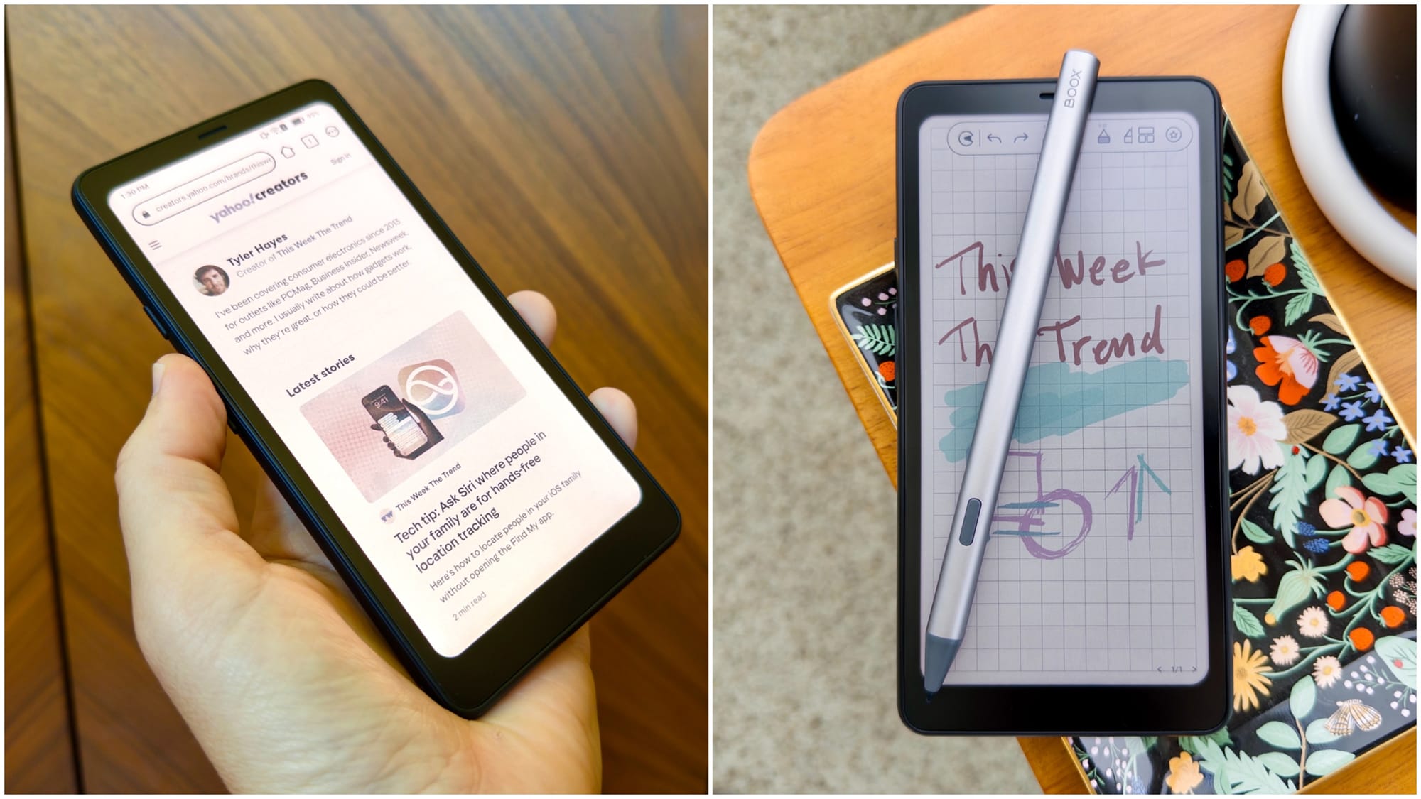 This color e-reader wants to be a phone, but it’s still just for notes and reading